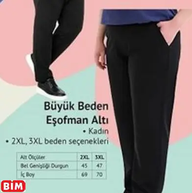 BÜYÜK BEDEN EŞOFMAN ALTI BÜYÜK BEDEN EŞOFMAN ALTI